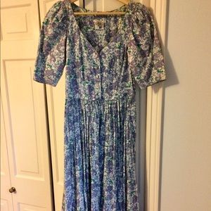 Vintage Laura Ashley Floral Dress